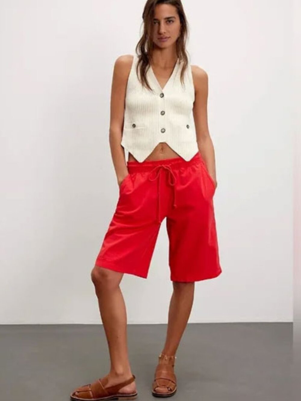 Free People Sailor Poplin Pull-On Shorts